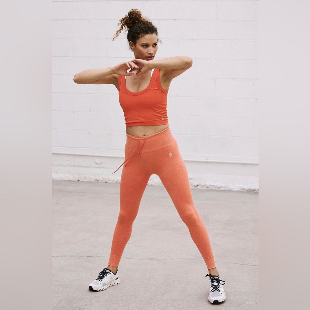 Free People Movement Orange Leggings